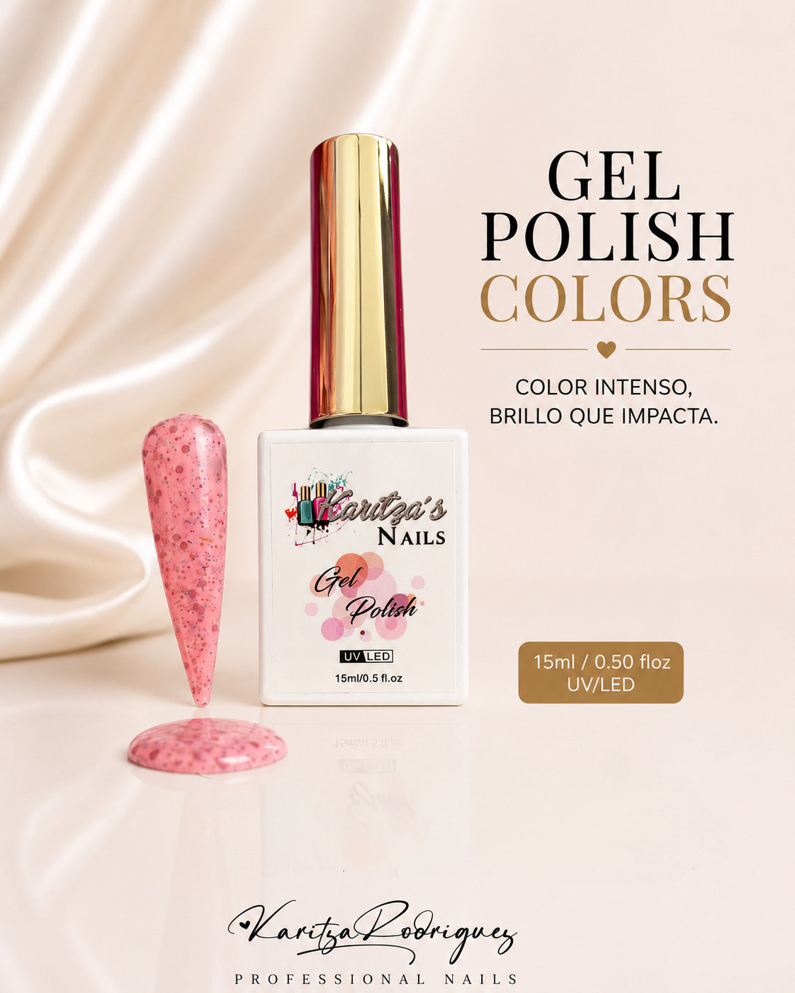 Pink Confetti – Gel Polish Colors | 15 ML