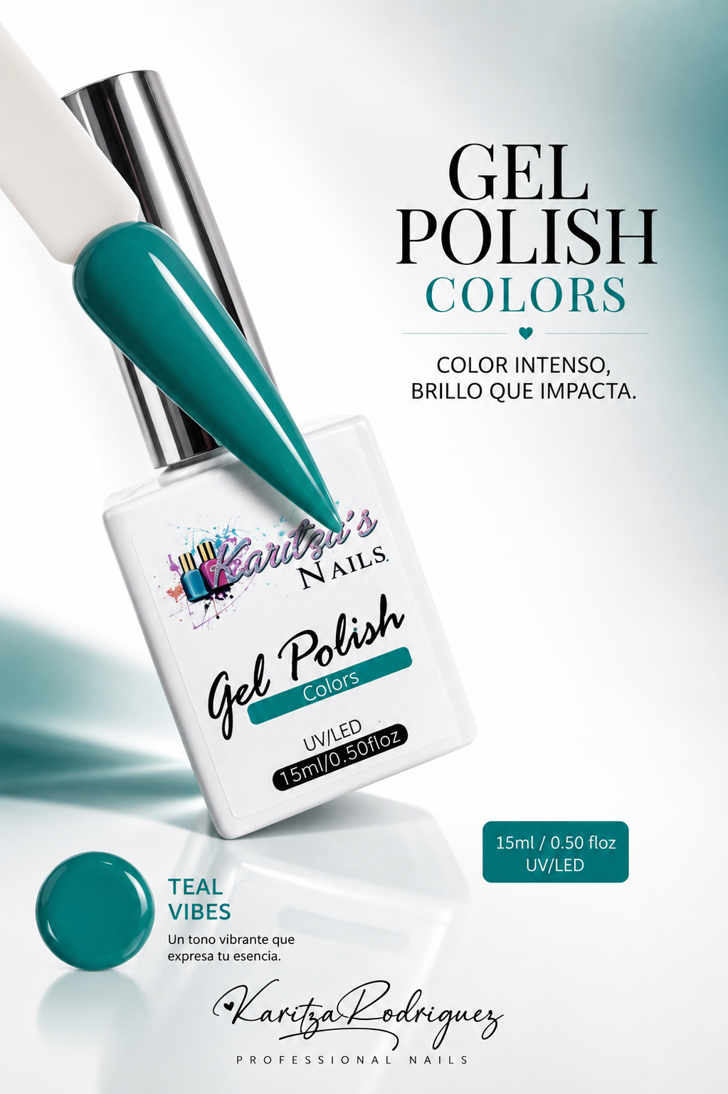 Gel Polish Emerald Teal – 15ML