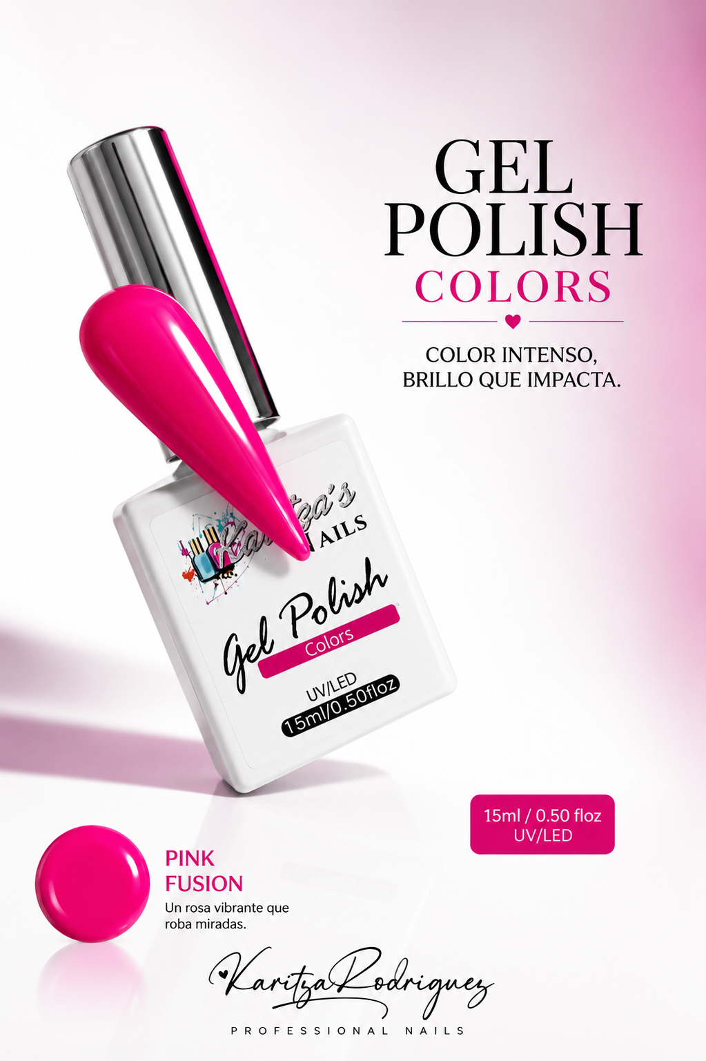 Gel Polish Pink Fusion – 15ML