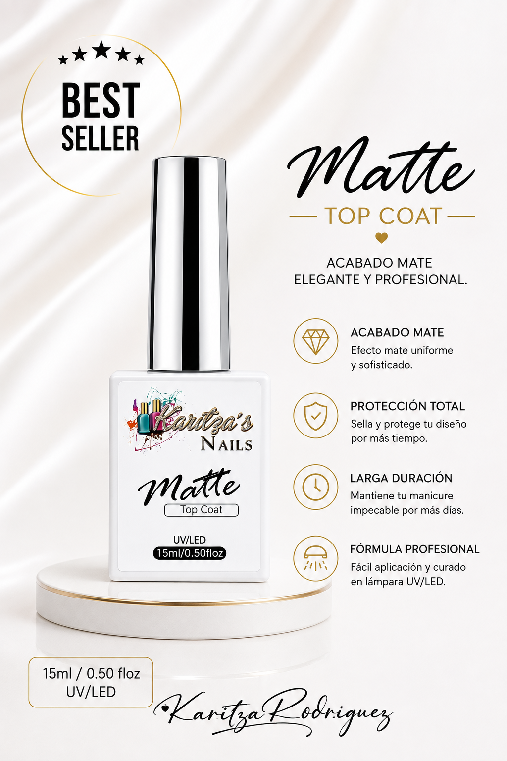 Matte Top Coat – 15ML