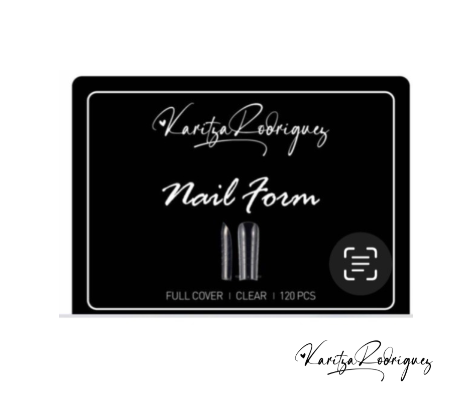 Nail Form Clear Square – 120 Piezas | Extensiones Precisas y Profesionales.