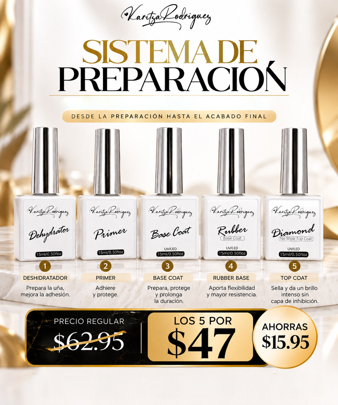 Sistema de Preparación Karitza Rodríguez | 5 Productos