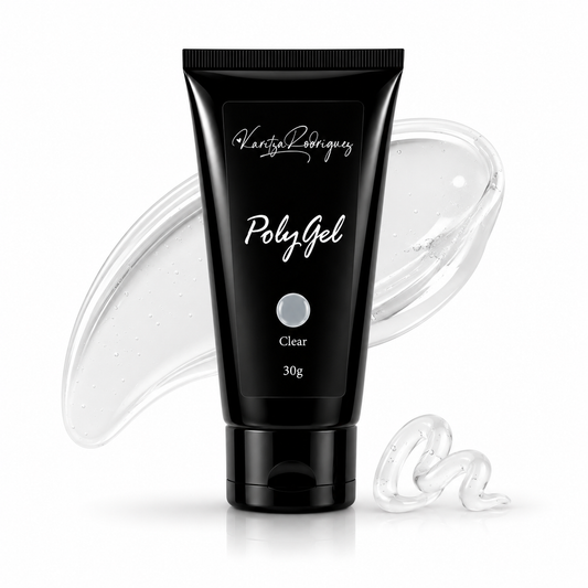 💎 Polygel Clear 30g – Transparencia Perfecta y Máxima Versatilidad.