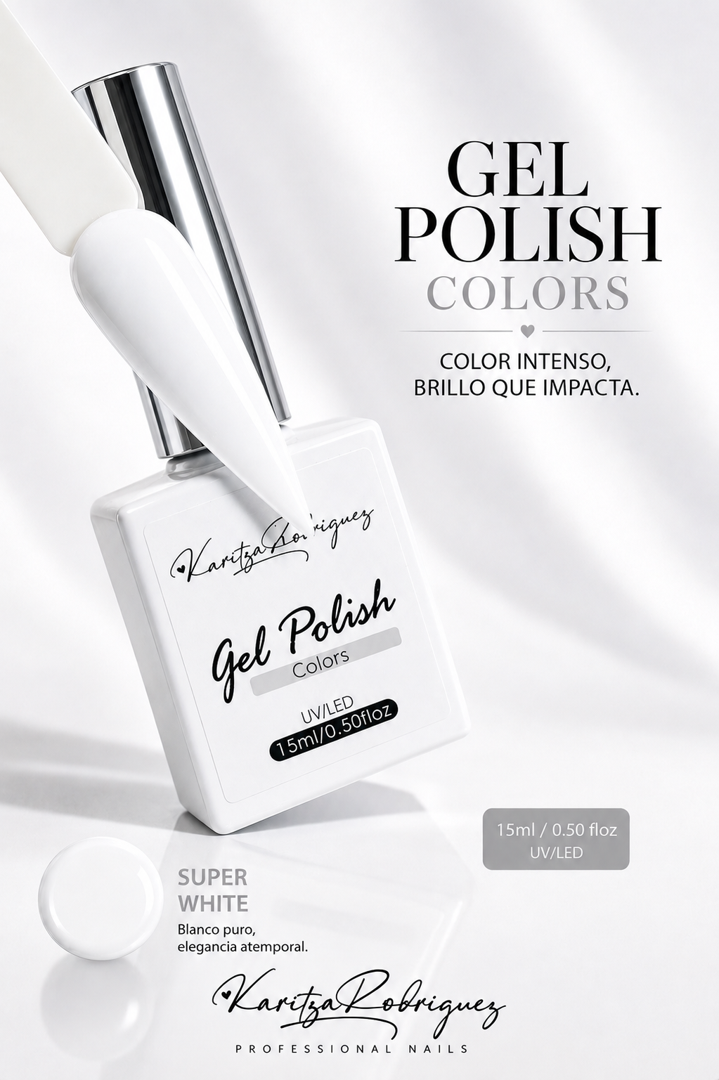 Gel Polish Super White – 15ML