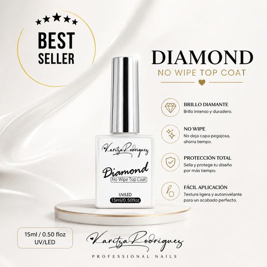 Diamond No Wipe Top Coat – 15ML 💎